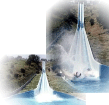 Gli scivoli del Parco acquatico Eldorado