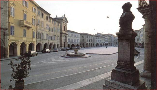 The square of San Severino Marche